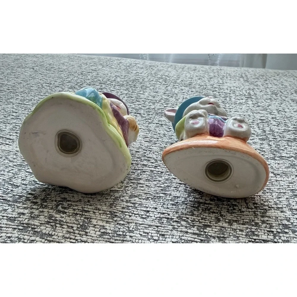 Easter Bunnies Salt Pepper Shakers Vintage WCL 4